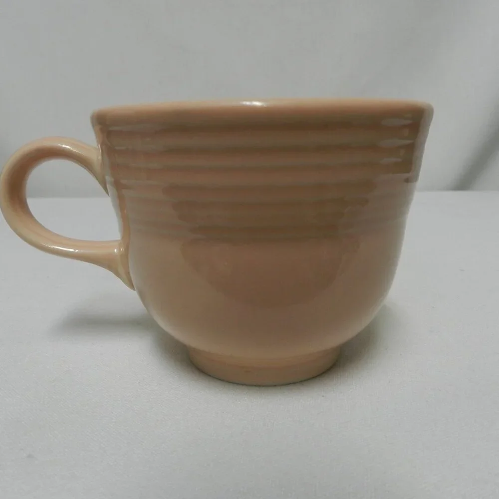 Fiesta Homer Laughlin stoneware Peach Apricot cup mug - Picture 5 of 10